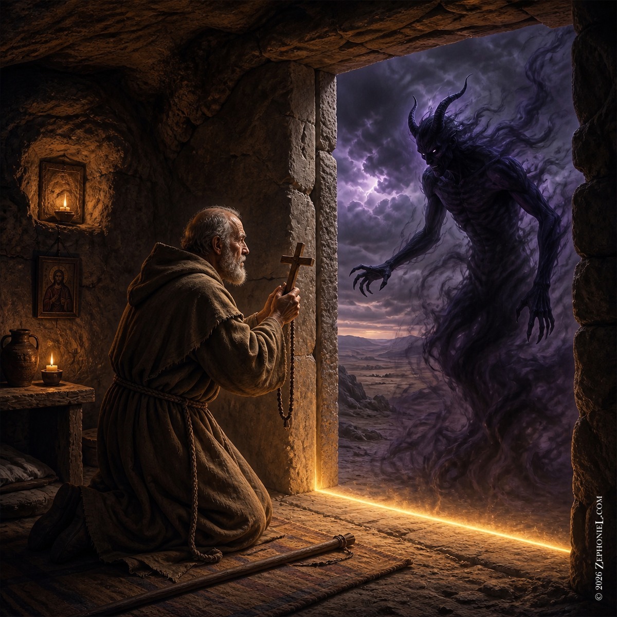 Artwork for track 7, The Demon at the Threshold