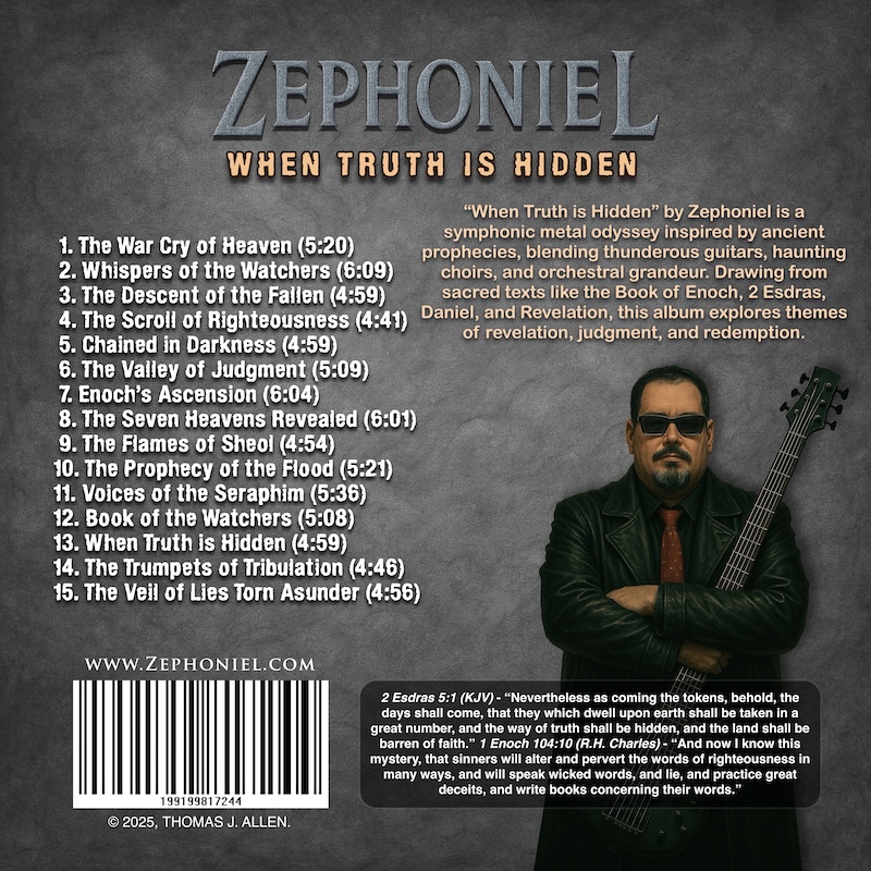 Zephoniel Album Back Cover